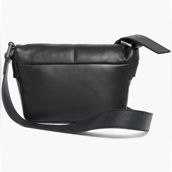 NWT AllSaints Collette Leather Crossbody Bag in Black - Picture 2 of 7